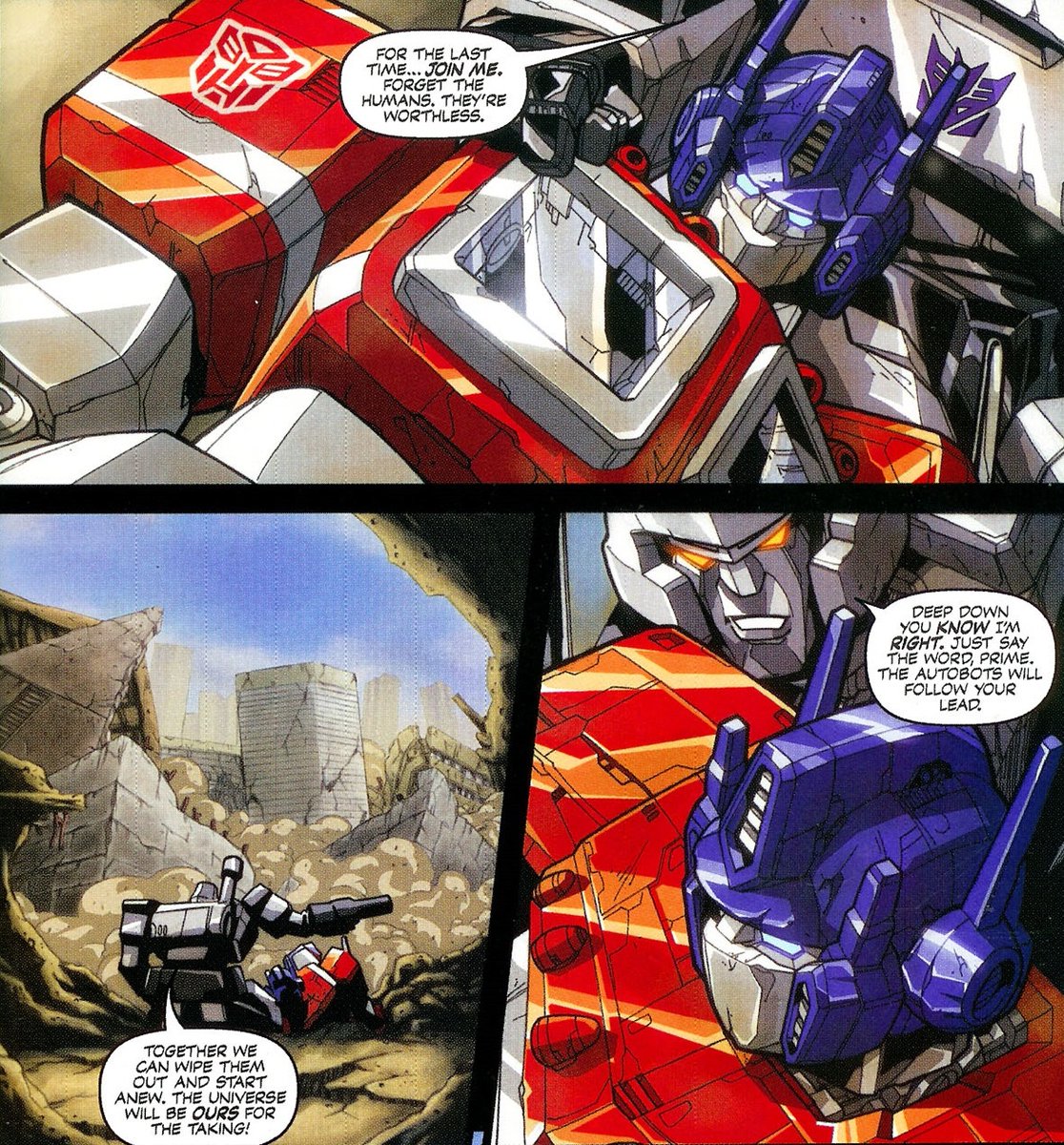 왜 메가트론은 싸우다 말고 늘 옵티머스한테 저러는거임