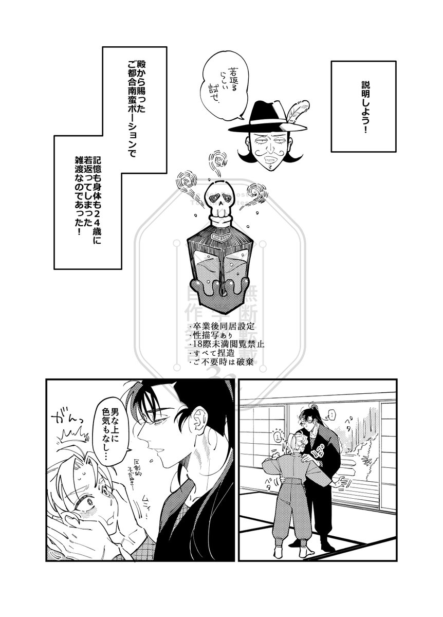 1/11インテ超忍FES.2026冬】雑伊新刊サンプル1/3 卒業後同居設定 ご