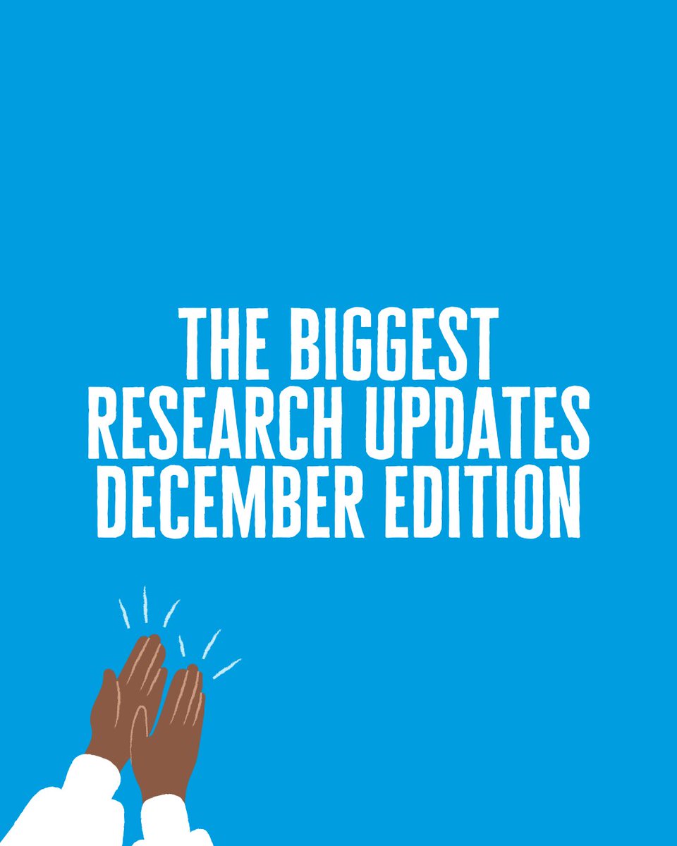 Blue tile says: The biggest research updates December edition