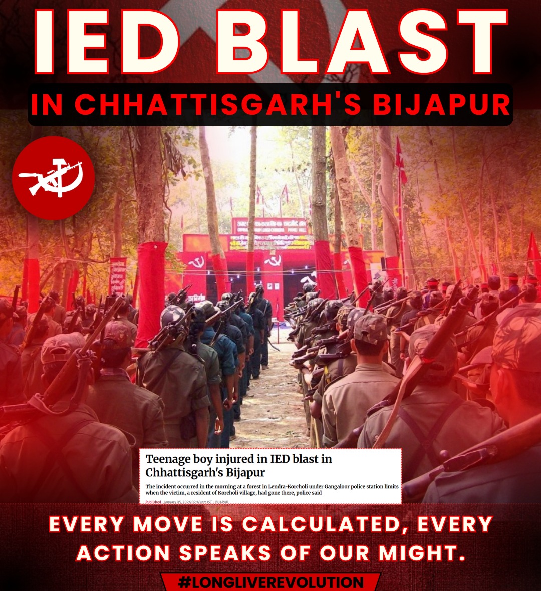 Operation Kagar appears to be mere theatrics—Maoism is far from being eliminated.

#KartikAaryan #realme16ProSeries #LongLiveRevolution