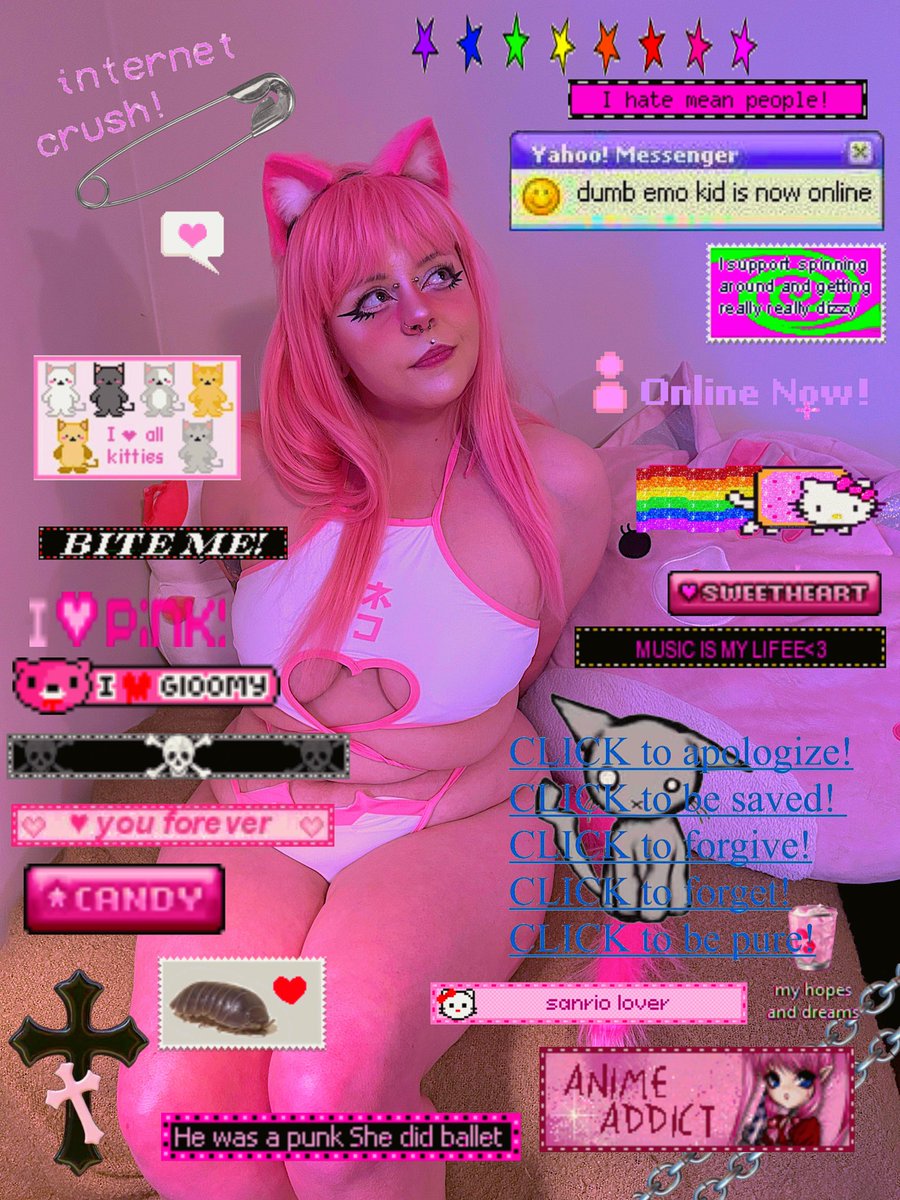slxtm0ri's tweet photo. ☆ ☆ ☆
#meow #nekomimi #myspace #egirlaesthetic #waifulewd #catgirl https://t.co/REY2A6DDYu