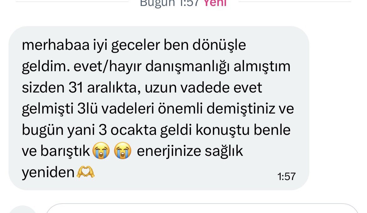 evet/hayir•vade geri donusu🤍