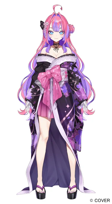 【お仕事】 hololiveDEV_IS『FLOW GLOW』所属の綺々羅々ヴィヴィさんのお正月衣装デザインを担当させていただきました! よろしくお願いします! #DEV_IS正月リレー