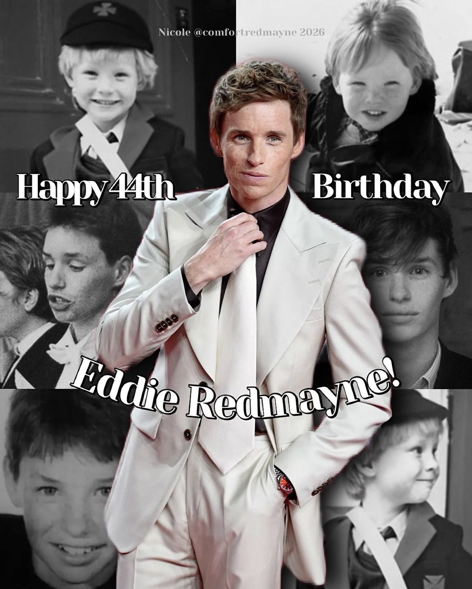 Today #EddieRedmayne turns 44, Happy Birthday, Eddie!
Throughout the years, he’s transported us to magical worlds through #FantasticBeasts, shown his humanity in projects like #Birdsong and showcased his stage talent in #Cabaret. Here’s to another year of Eddie Redmayne!