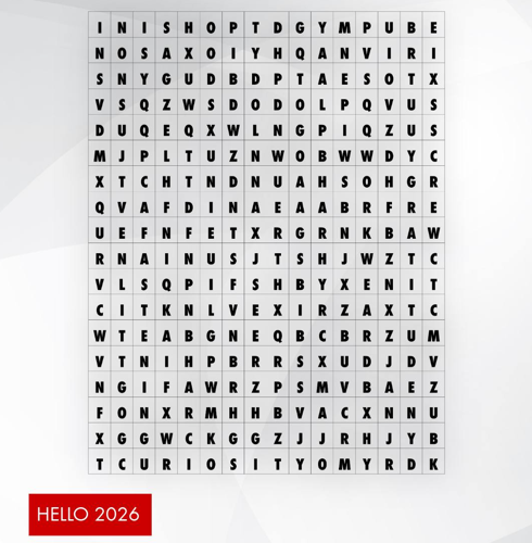 Start 2026 strong with a new challenge! 💪✨

The first week of the new year is already behind us — and we hope it has been a great one for you. We’re kicking off the year with a Würth word search. 🔎

Your challenge: Find the words that define who we are and what we stand for.