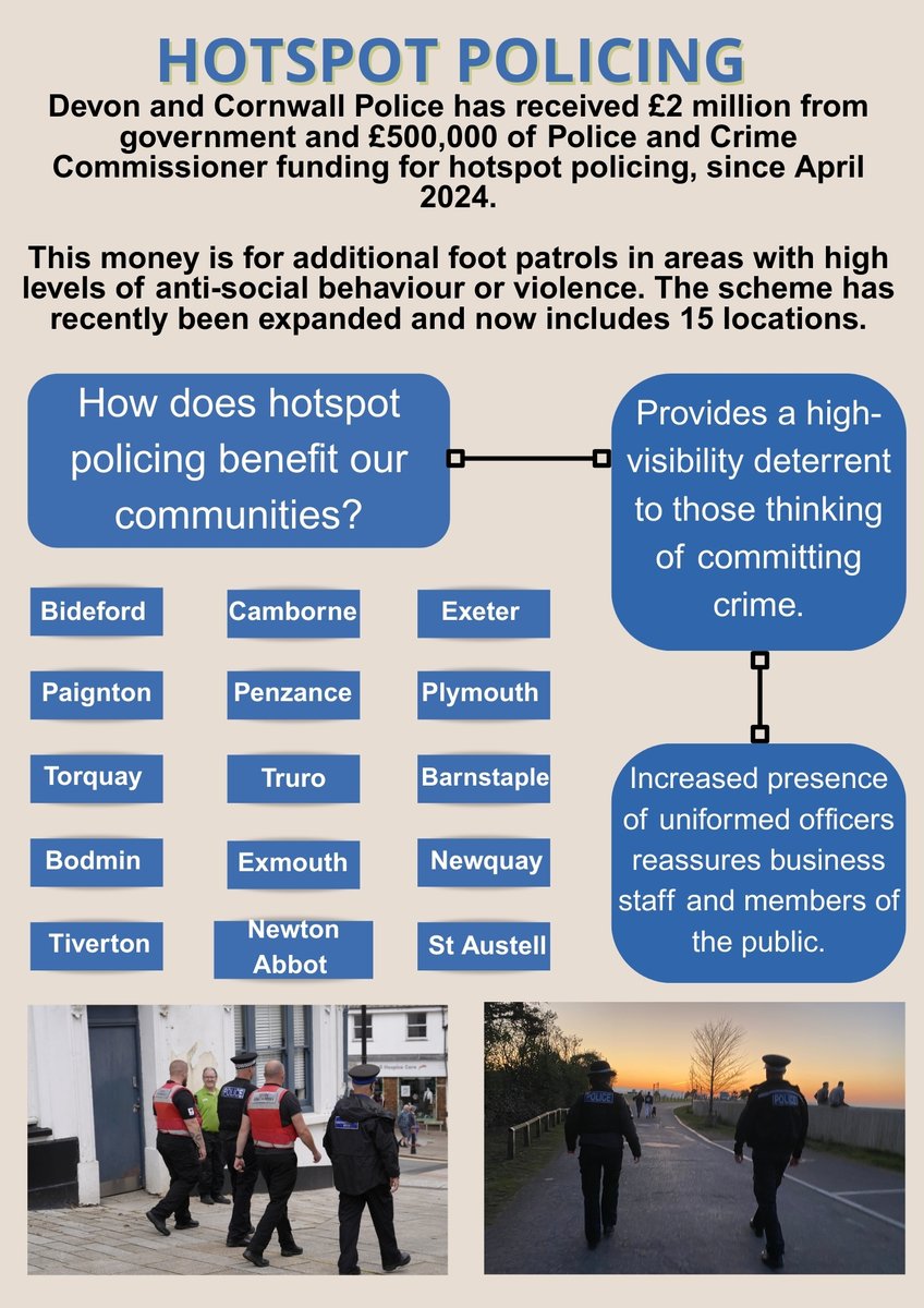 DC_PCC's tweet image. Hotspot policing is having a real and positive impact on our towns and cities, and the results from 2025 speak for themselves ⬇️👮
