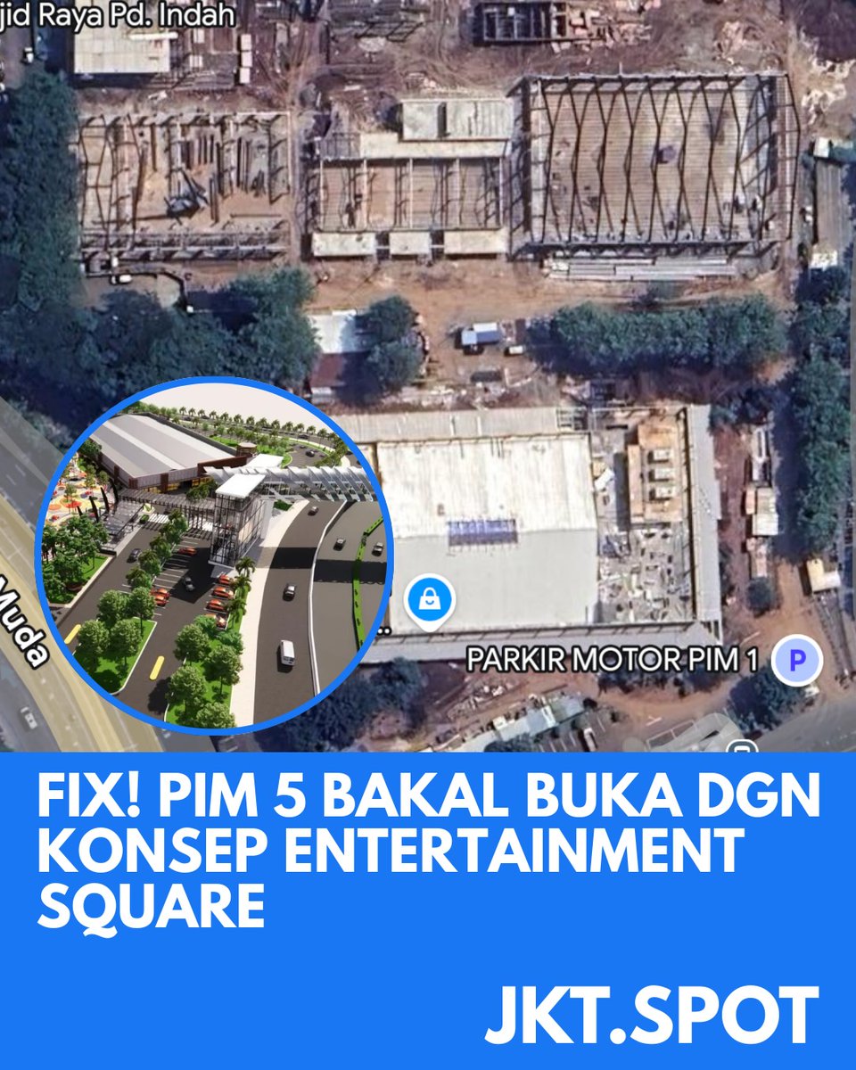 txtdrjkt's tweet image. bocoran design PIM 5 yang lagi di bangun