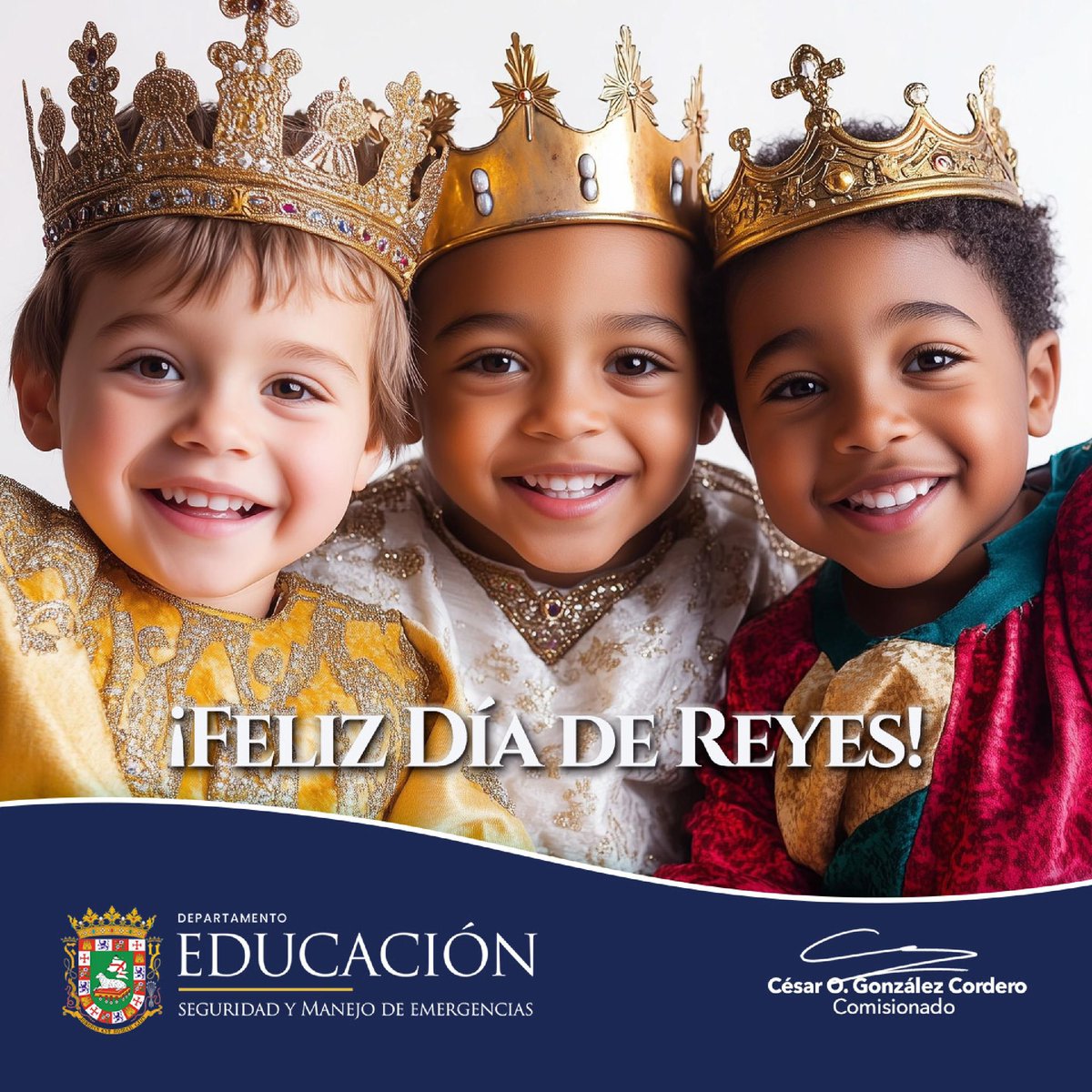 ¡Feliz Día de Reyes! 

Que la inocencia, la alegría y el amor que reflejan nuestros niños  sean los más hermosos regalos de los Reyes Magos, no solo hoy, sino durante todo el año.