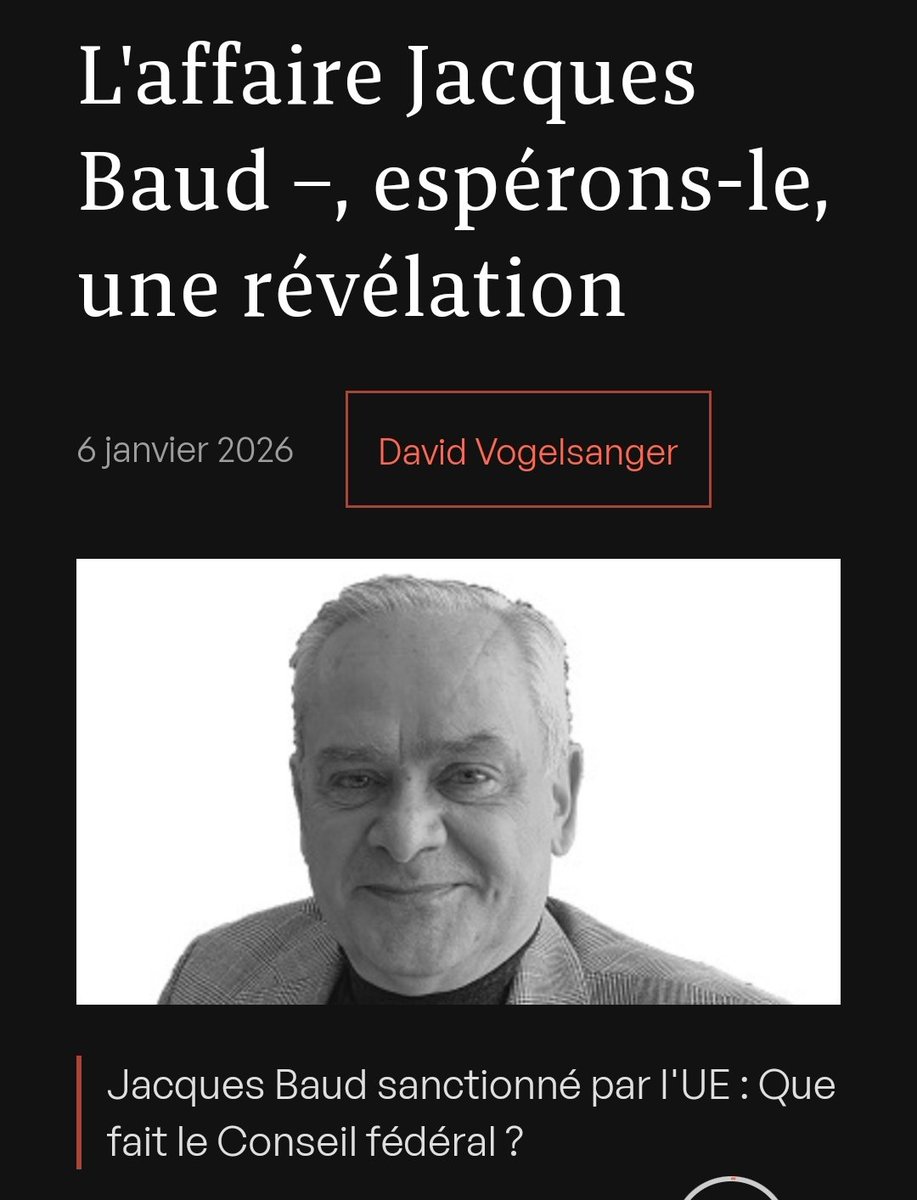 Swissresist's tweet image. Un très bon texte au vitriol contre nos scélérats fédéraux remplis de pseudo droit de l'hommistes fanatiques 🇺🇳 mais qui abandonnent nos concitoyens🇨🇭 en rase campagne 🇪🇺et piétinent nos droits constitutionels 🇨🇭 pour ne pas déplaire au leviathan  🇪🇺. 

Jacques Baud sanctionné…