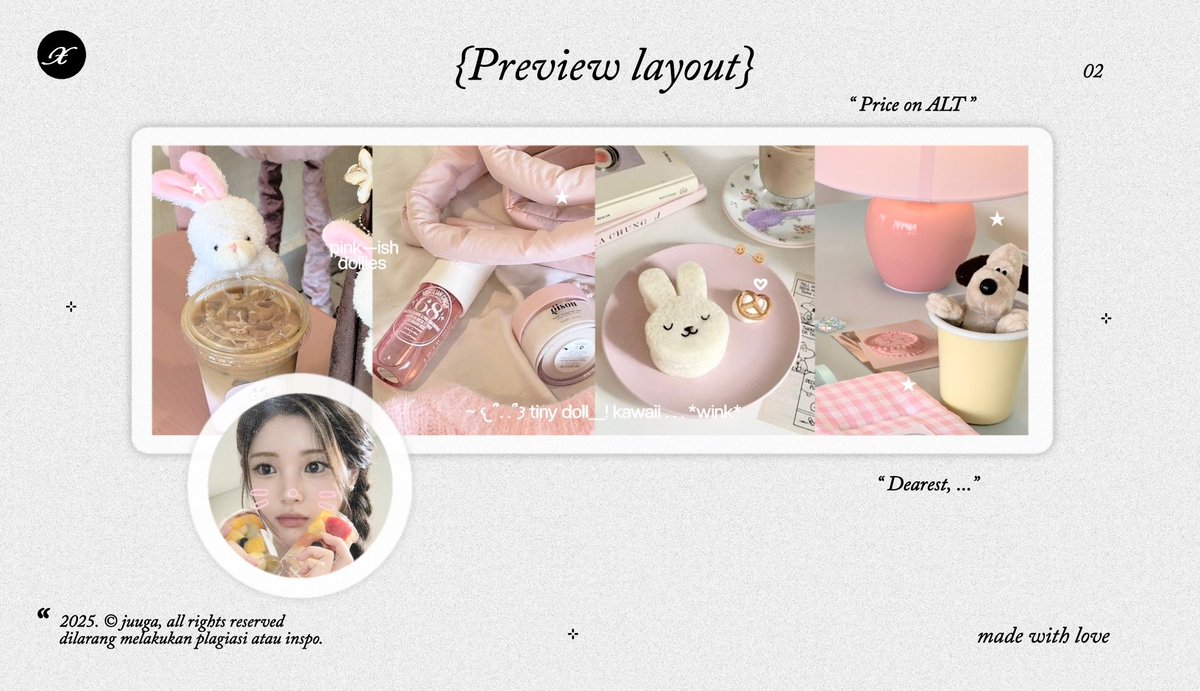 juuga's tweet image. Help rt/repost? Thank you!  #zonauang 

Hai?! Aku bawa 4 layout ready stock dari Yuha H2H yang bisa kamu adopsi sekarang! Price ada di ALT, langsung ketuk kotak pesanku kalau mau bawa pulang layoutnya ya ❤︎