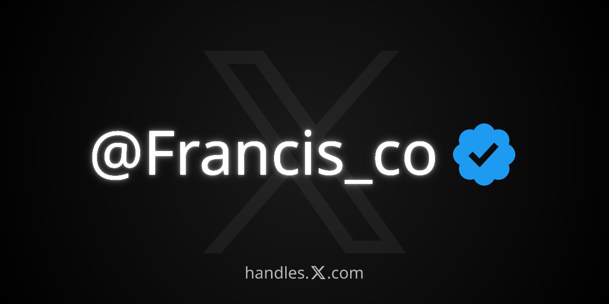 Francis_co tweet media