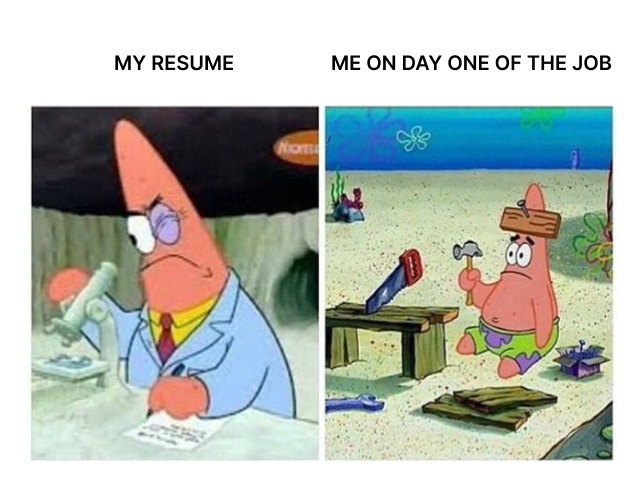 memingoapp's tweet photo. Day one panic

#meme #job #resume https://t.co/sPr5q8MLzf