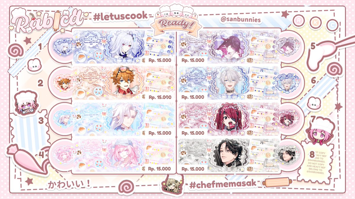 sanbunnies's tweet image. 🐰. all interactions are appreciate . . ! 

hewloo semua! kita ada 58 layout ready stock (gabungan rs) 👩🏻‍🍳⭐ yang bisa langsung kalian take sekarang dengan sebut nomor layoutnya! ayo jajaann . . 🥣

[ 4/8 ] #zonauang #zonajajan ♡.