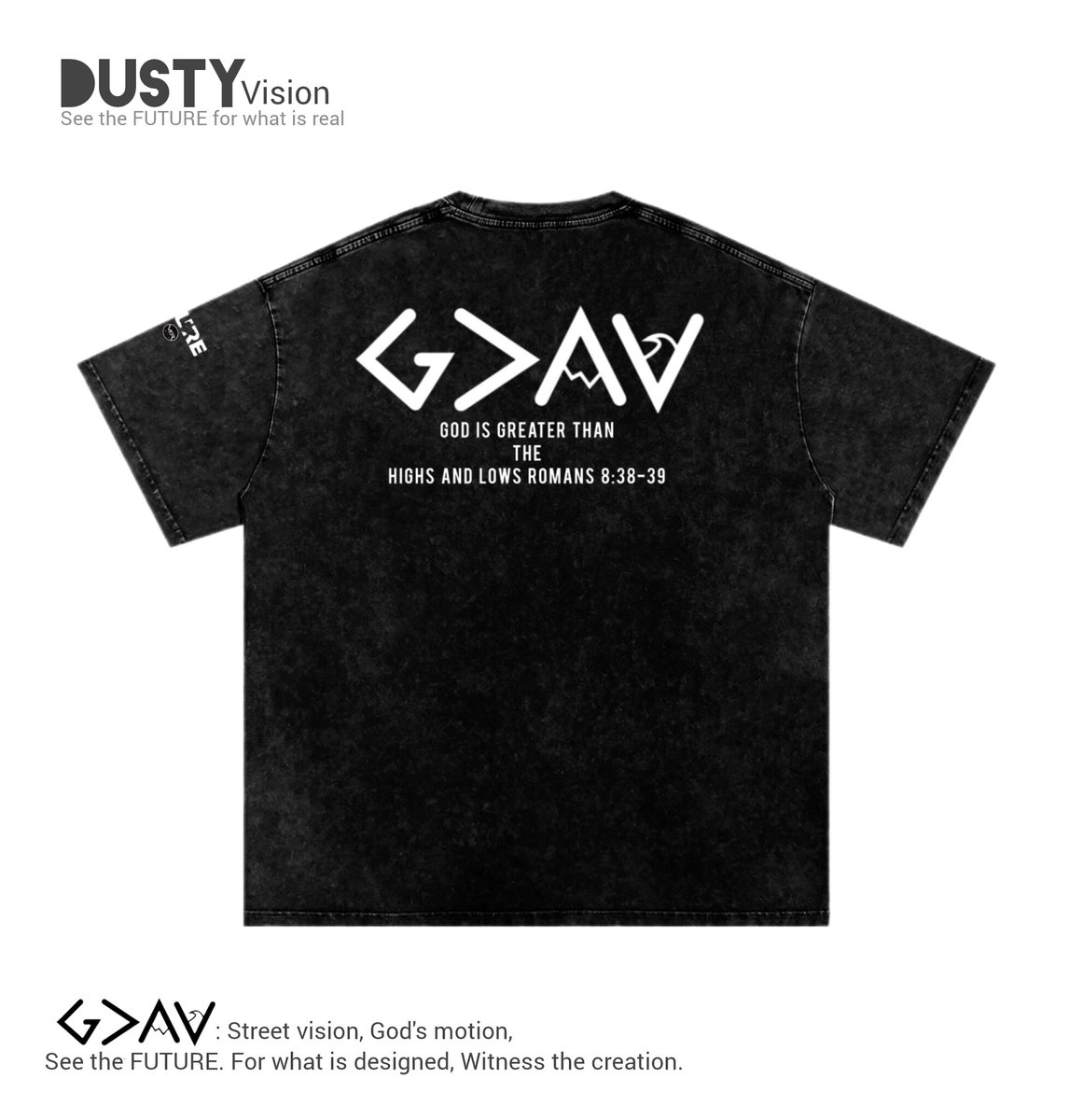 futuremrartng's tweet photo. DUSTY vision
see the FUTURE for what is real

The "G>∧∨" symbol isn't just a design; it's the heartbeat of the MrArtng Future brand. This symbol encapsulates the brand's core belief: "God Is Greater Than The Highs And Lows," This isn't just streetwear. https://t.co/uhfG0roCwh