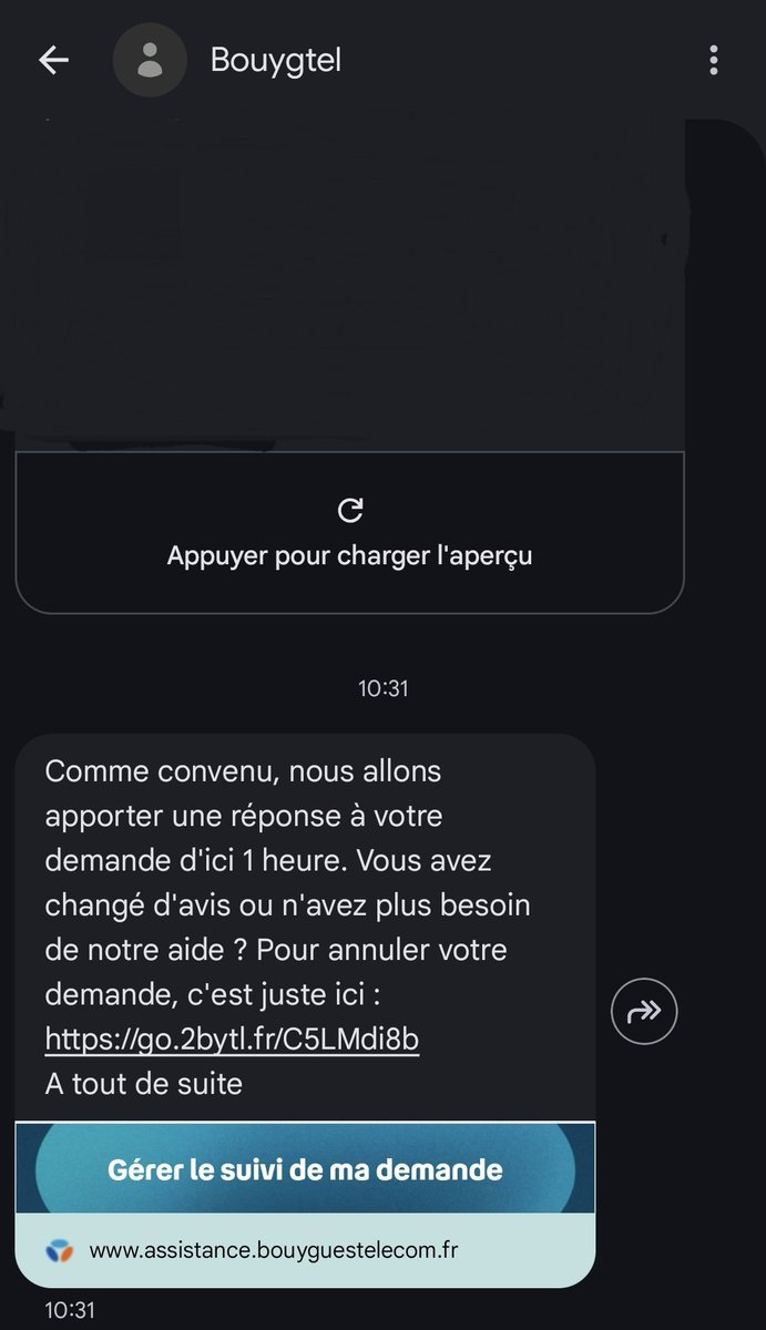M_129_L's tweet photo. Sérieusement @bouyguestelecom a quoi ça sert d'envoyer ce genre message pour ne jamais rappeler après ?
Déjà 2 fois que vous me faites le coup ! 🤡 https://t.co/O608n0X33r