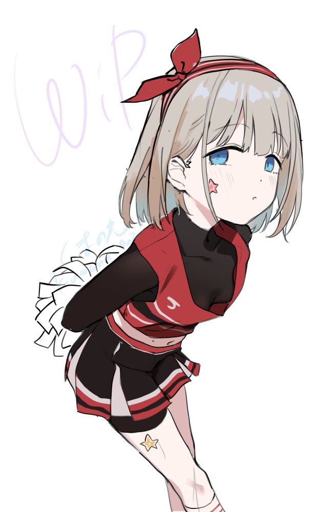 かほとチア併せさせたくてざっくりラフきってみたあさひ 