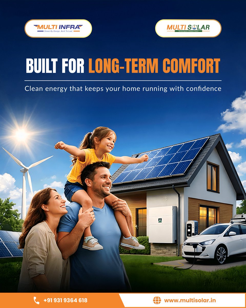 multisolar_in's tweet image. Comfort is not just about today.
It is about knowing your home will stay powered, stable, and efficient for years to come.

This is not just clean energy.
This is long term comfort you can rely on.

#MultiSolar #SolarForHomes #CleanEnergyIndia #FutureReadyHomes