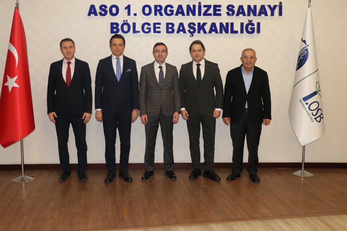 Sanayi ve Teknoloji Ankara İl Müdürü Dr. Ömer Ersoy, ASO 1. Organize Sanayi Bölgesi Yönetim Kurulu’nu ziyaret ederek hayırlı olsun dileklerini iletti.