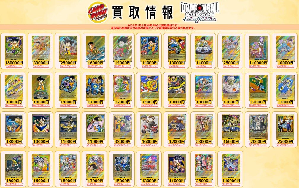 カードラッシュドラゴンボール (@cardrush_db) / Posts / X