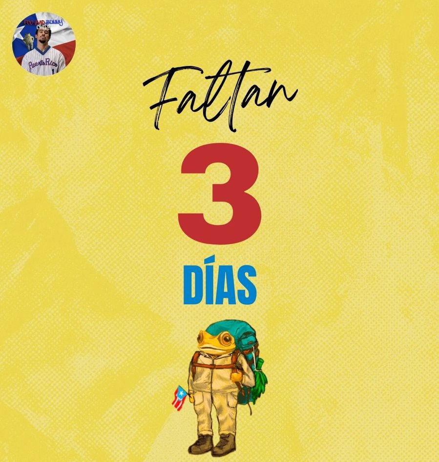 badbunnycl_'s tweet image. Tres días para el concierto de Bad Bunny 🇨🇱 #Chile #DtMFSantiago #DTmFWorldTour