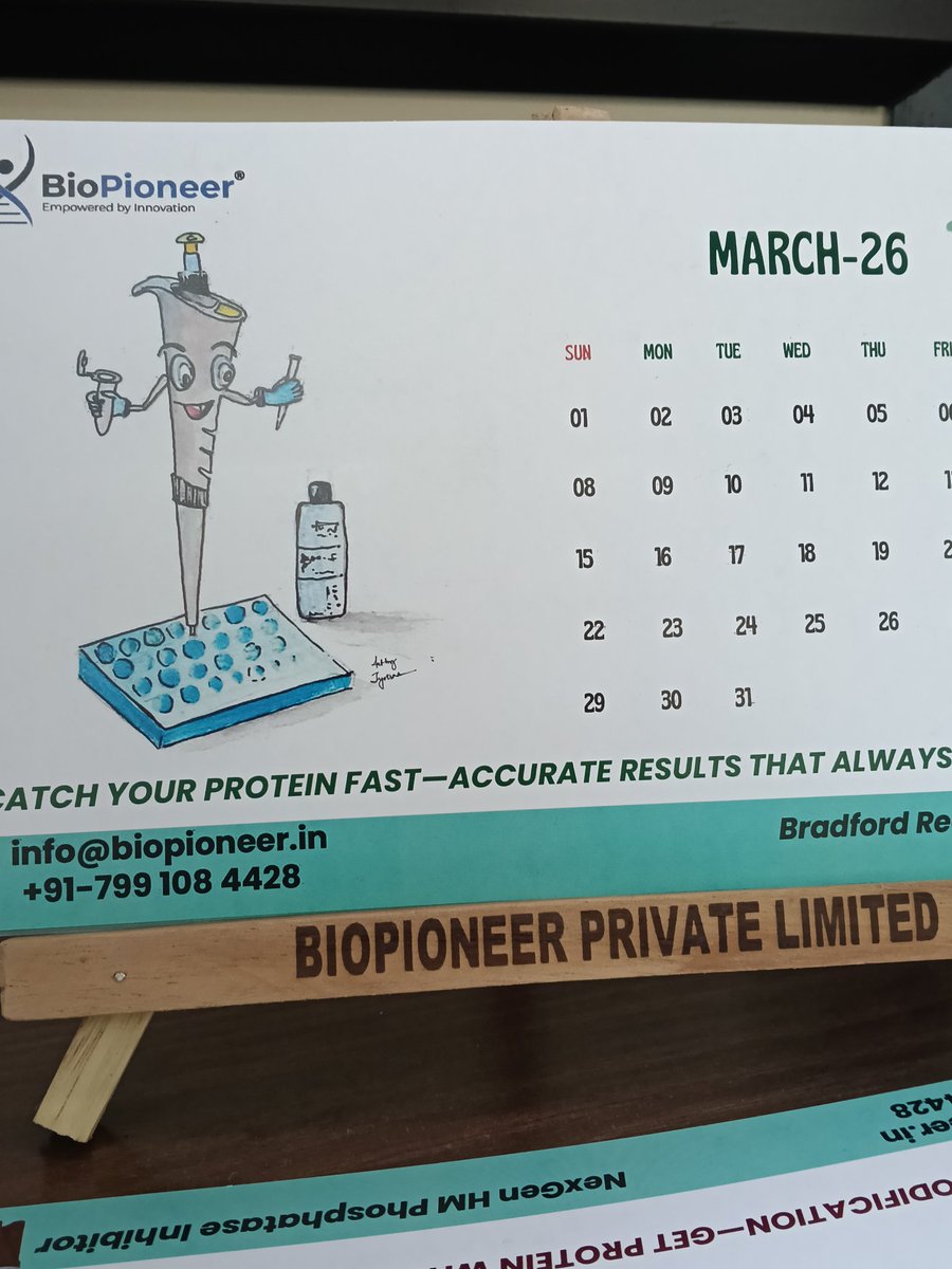 I designed a calendar for a Biotech startup this year with hand-painted pictures aligning with their products..

 Small accomplishment big satisfaction #Gratitude 🙏🏻