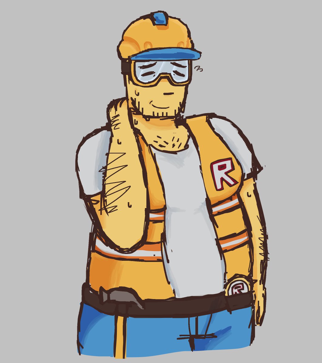 i never post art hi heres my john doe design.. robloxslop #johndoe