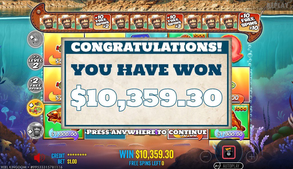 MetaWinner ‘778eebfe’ signed up recently &amp; just turned $1 into $10,359 playing Big Bass Splash on metawin.com! 🎣

To celebrate their 10,359X we are GIVING AWAY $400 to 2 people who QRT this with their MetaWin username!