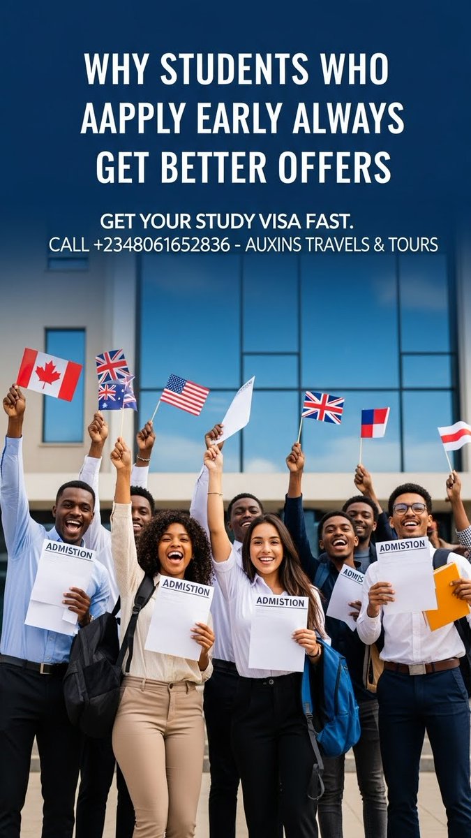 scholarshipsast's tweet image. Why Students Who Apply Early Always Get Better Offers
#EarlyApplication #BetterOffers #CollegeAdmissions #StudentSuccess #HigherEducation #ScholarshipOpportunities #ApplyEarly #EduAdvising #AdmissionTips #FutureReady #CollegeBound #ApplicationStrategy #StudentMotivation #HigherLe