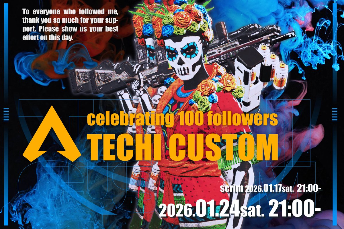 332clan's tweet photo. お世話になっております❕

お声がけいただき参加させていただく
カスタムの告知になります 📢
＼2026年1月24日(土)21時00分~／
332から計10名出場しますので是非応援お願いします❕
- ̗̀⚠︎ ̖́- 当日は各々配信を付けてます

 #てちカスタムやるってよ https://t.co/vveTpqFG52
