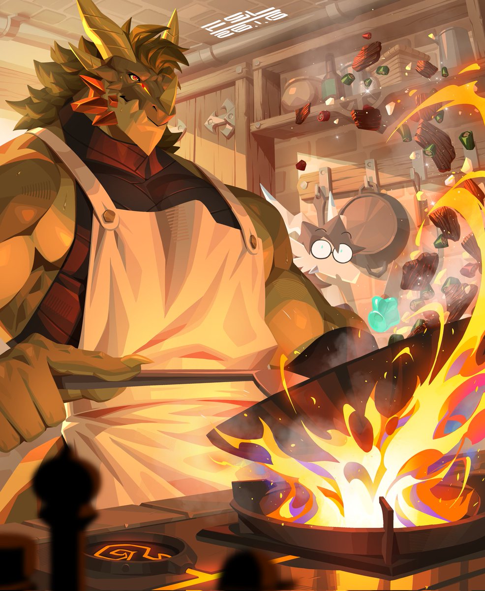The alchemist's hobby was cooking!