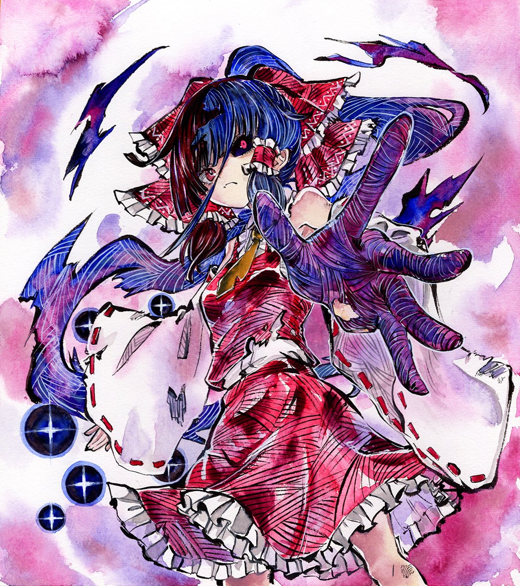 kabadikara's tweet image. 怨霊霊夢
#1月6日は霊夢の日
#東方Project