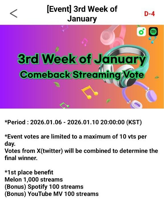 ENCREASEVT's tweet image. [DUCKAD - 3rd Week of January Comeback Streaming Vote]

ENGENEs, #ENHYPEN is nominated and currently ranked 1st on DUCKAD's 3rd Week of January Comeback Streaming poll.

Don't forget to vote on below X poll and drop max 10 VTs daily per acct on the app. Combined votes (X &amp;amp;…