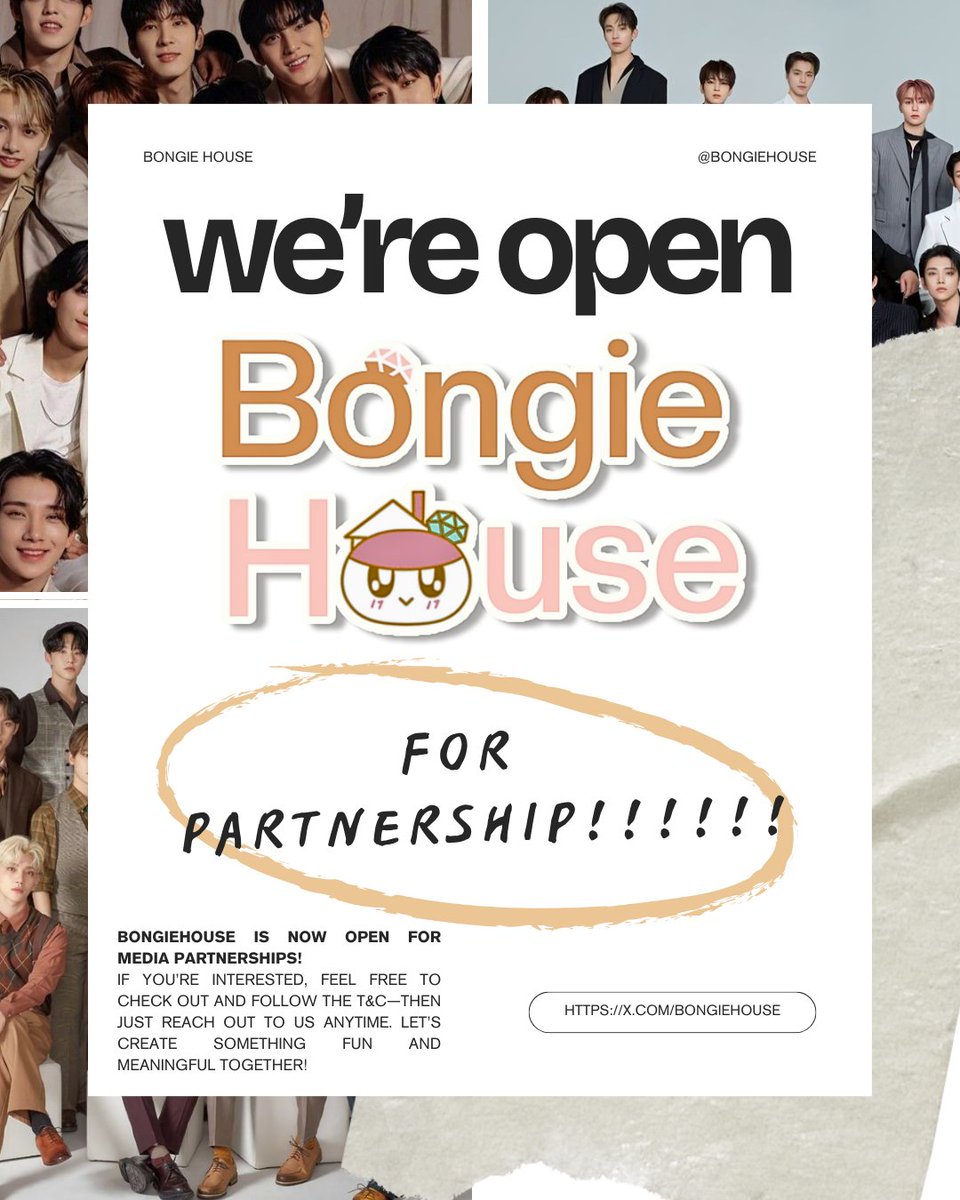 bongiehouse's tweet image. Knock Knock. . . ฅ^._.^ฅ~.ᐟ.ᐟ

Dengan semangat baru di tahun 2026, Kami menyatakan bahwa kembali buka untuk ajuan kerjasama ! {Yeey!} 🎉

Jika tertarik, Silahkan untuk langsung cek T&amp;amp;C kami di 🔗. Buruan ajukan kerjasama project mu ke bongiehouse.

We’re waiting for youuu ! 🫰