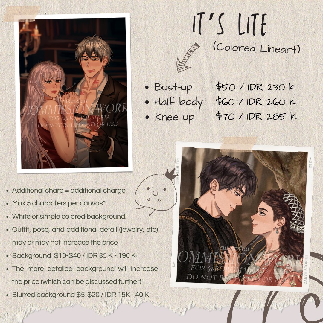 nikerzkart's tweet image. [RTs and likes are very appreciated!]

Hi, commissions are open for local🇮🇩 and international

For more details and samples, kindly check this link. Thank you🫶🏼
nikerzkart.carrd.co

#artcommission #opencommission