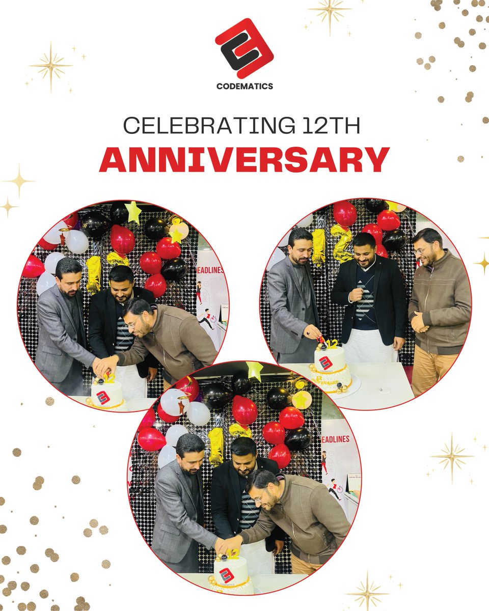 Codematics_Inc's tweet photo. Our 12th anniversary marked a special chapter, celebrating appreciation, teamwork, and shared success. From the cake-cutting to the smiles all around, the day reflected the strong bonds that define our workplace. https://t.co/c6vTbaVTZo