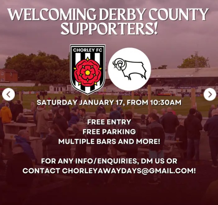 Chorley awaydays tweet media
