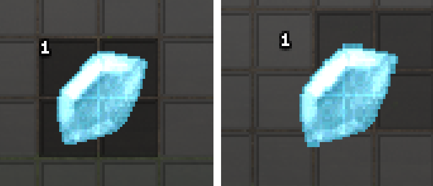 아이템 도트 자세하게 보다가 이상한 걸 발견했어...
이 유리... 캡쳐떠서 누끼땃나봐...