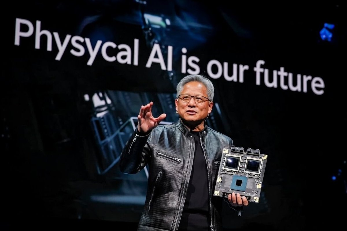 The pace of change is so insane.
NVIDIA’s Jensen Huang just introduced a new AI brain.
And it already looks as fucked by life as we are.