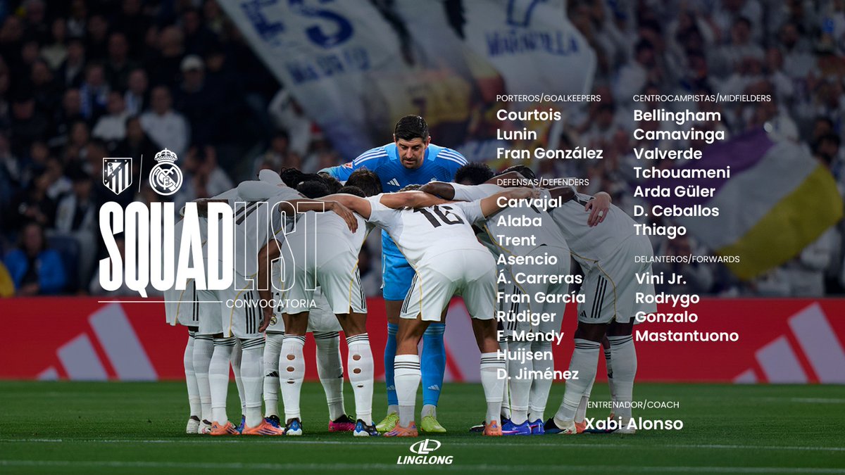 📋✅ Our squad for the Spanish Super Cup!