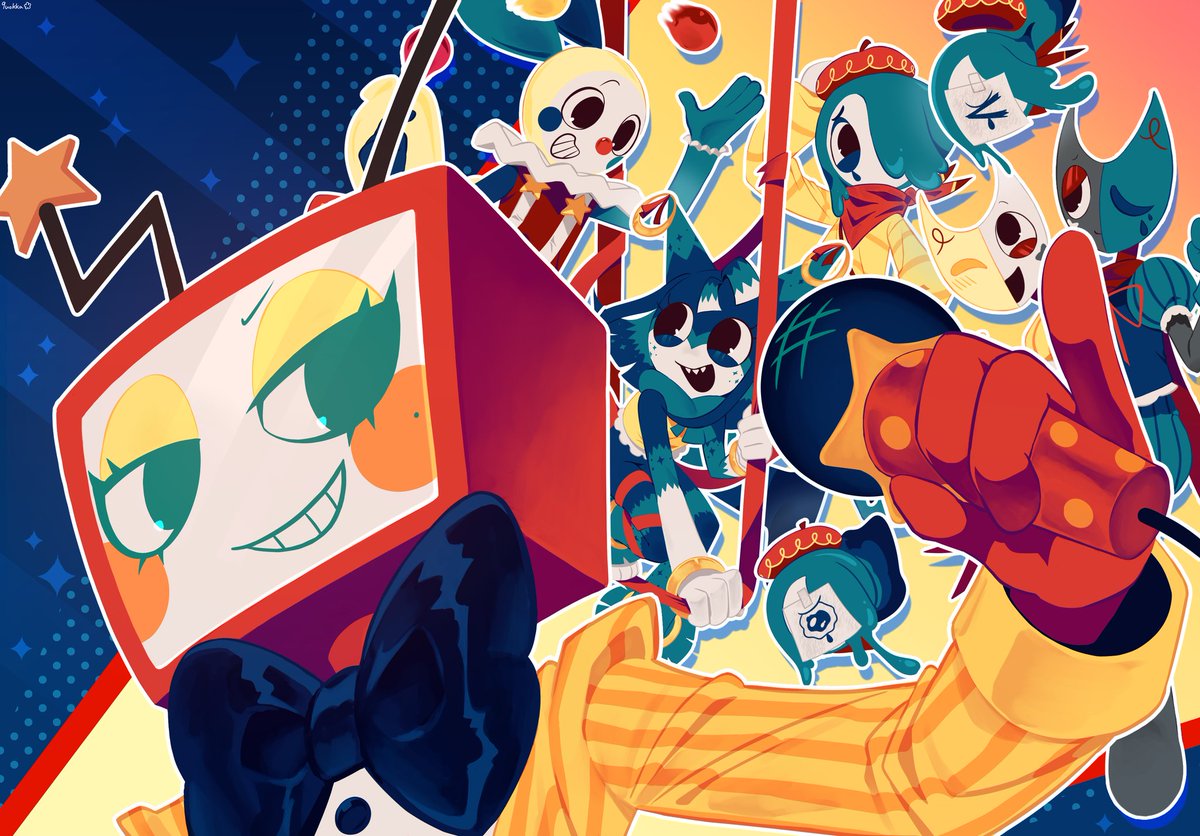 9uokka2's tweet image. #dandysworld #dandysworldfanart 
Showtime-!