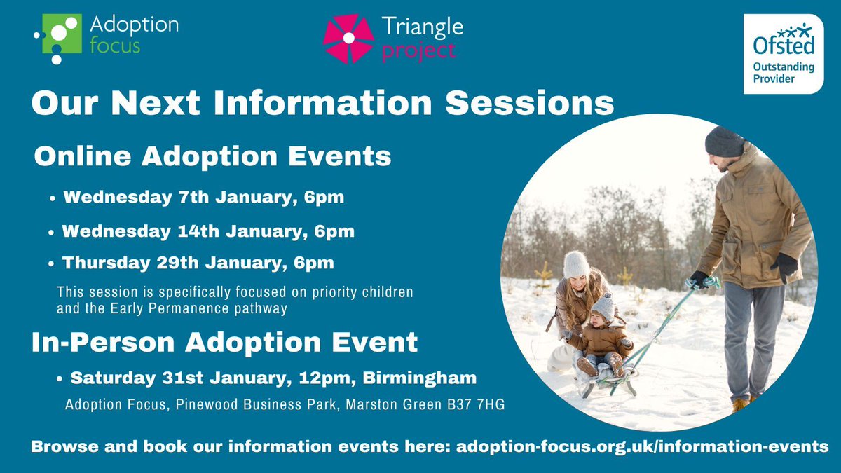 TriangleEP's tweet image. There are lots of opportunities this month to join us for an information event and find out about adoption, early permanence and the support we provide to all of our families. Head to the Events section of our website to browse events and book your place. adoption-focus.org.uk/information-ev…
