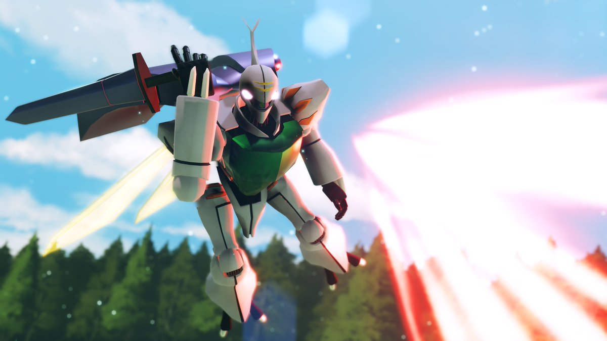 Magespy's tweet image. 訓練中を狙い襲撃するドラム。
ロボットに乗って戦うのも建設重機に乗って戦うのも大差ないのでは？コックピット視点だとどちらも怖い…

お借りしたもの
[モデル]
ドラム：つかさ 様、ダンバイン：まく 様、林の中の草むら：ムムム 様
[エフェクト]
サンドマン 様、そぼろ 様