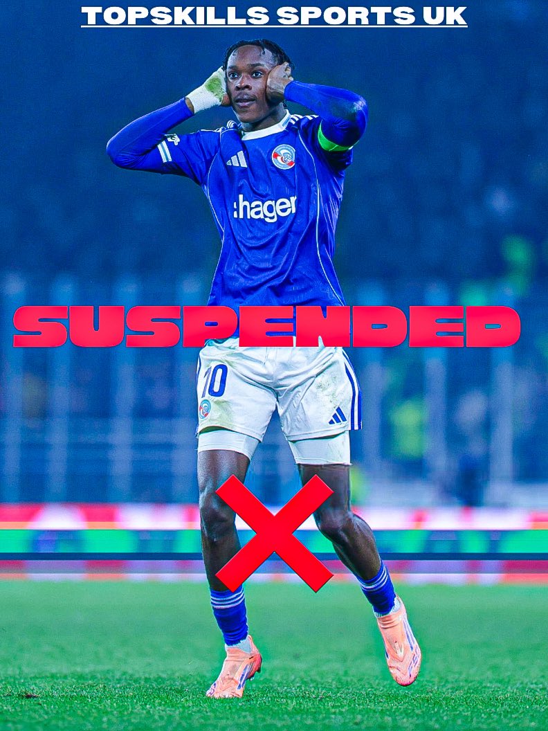 🚨🤯 DRAMA AT STRASBOURG:

Emmanuel Emegha SUSPENDED After Throwing Water Bottle at Liam Rosenior! 🔵😱

Reports exploding out of France: The young striker lost it and launched a bottle at his boss during training – leading to an immediate suspension! 💦🤬

Rosenior, now