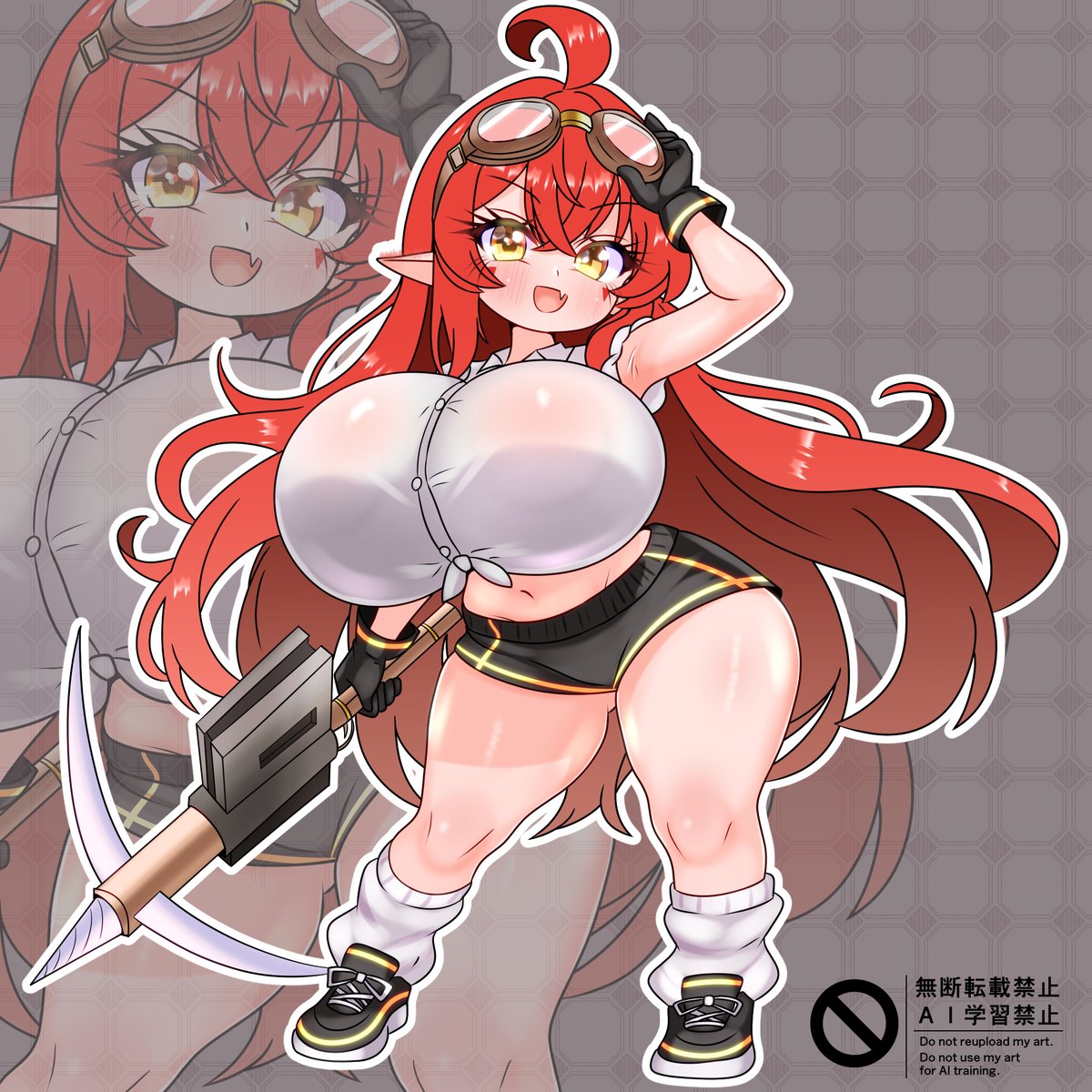 おSkebありがとですー どわーふちゃん
ドワーフならなんぼふともも太くしてもいいということで・・・ 