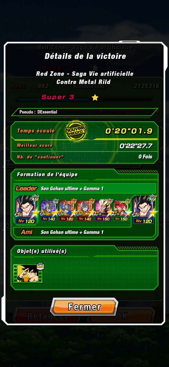 Bon les Gammas ZTUR c'est archi validé, 1 tour de mise en place et ca devient broken !
Par contre le Bio Broly wowowowow, hésitez pas à item les gars, le powercreep des 11 ans arrive mdrrrr