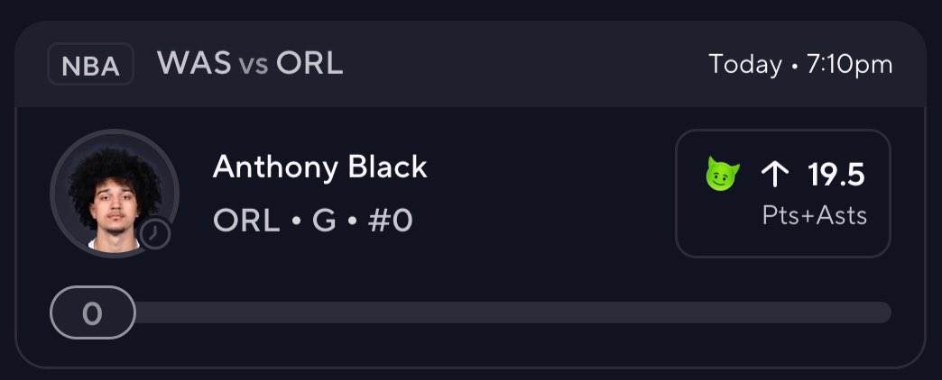 FlyyBoyD's tweet image. “Anthony Black over 19.5 P+A ❗️”

 (Wedge of the Day)