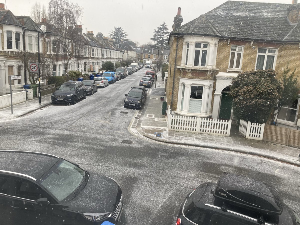 As soon as I took down my Christmas tree, it started snowing…