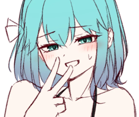 「みゃーまいのインナーカラーってグラデかかってて綺麗だよねえって塗るたび思ってる(」|スパークリング湯豆腐のイラスト