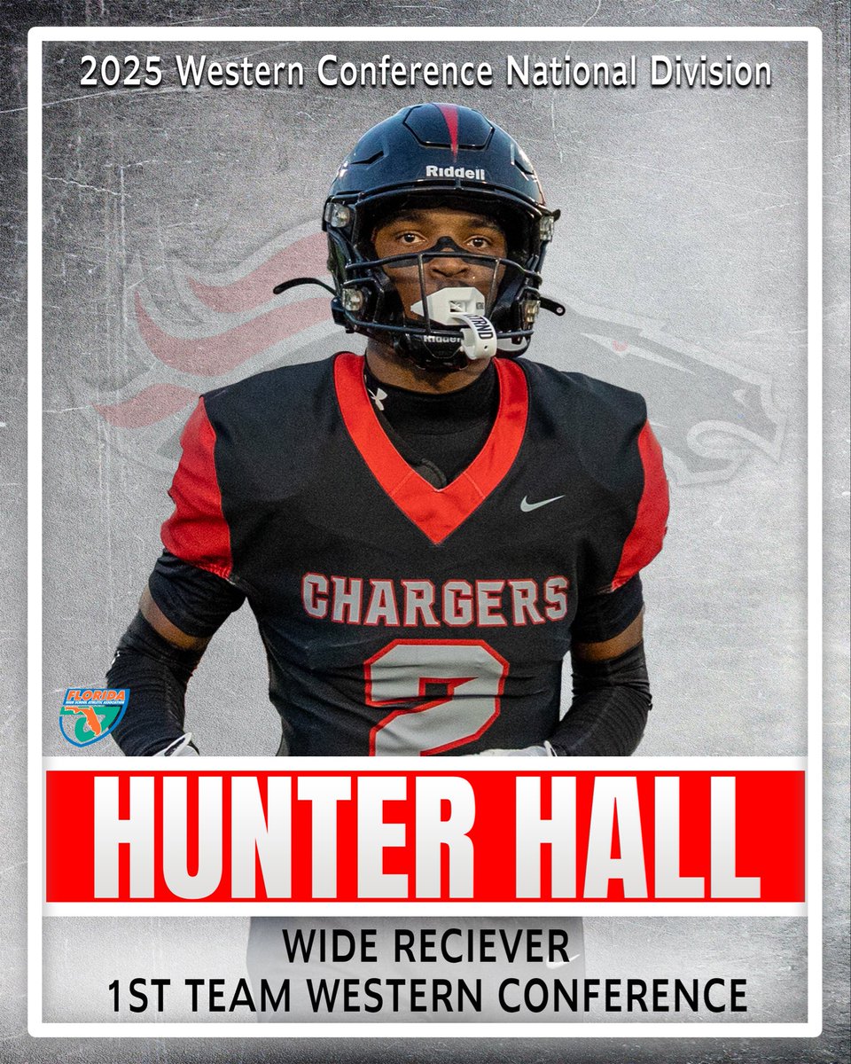 Crest_HSFB's tweet image. Congratulations to @CamdonEckard and @Hunter_Hall8 on their Hillsborough County Western Conference selections!