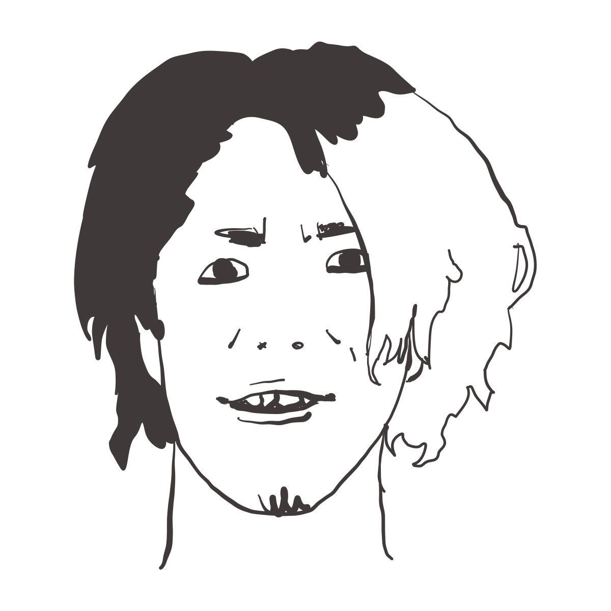 にゃはは！サポートメンバーの僕の似顔絵も描いてもらっちゃったー